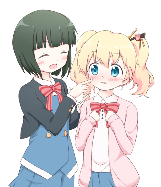 alice cartelet and oomiya shinobu (kin-iro mosaic) drawn by hidarikata