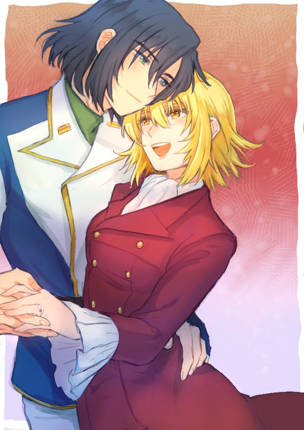 cagalli yula athha and athrun zala (gundam and 1 more) drawn by kimi88407604