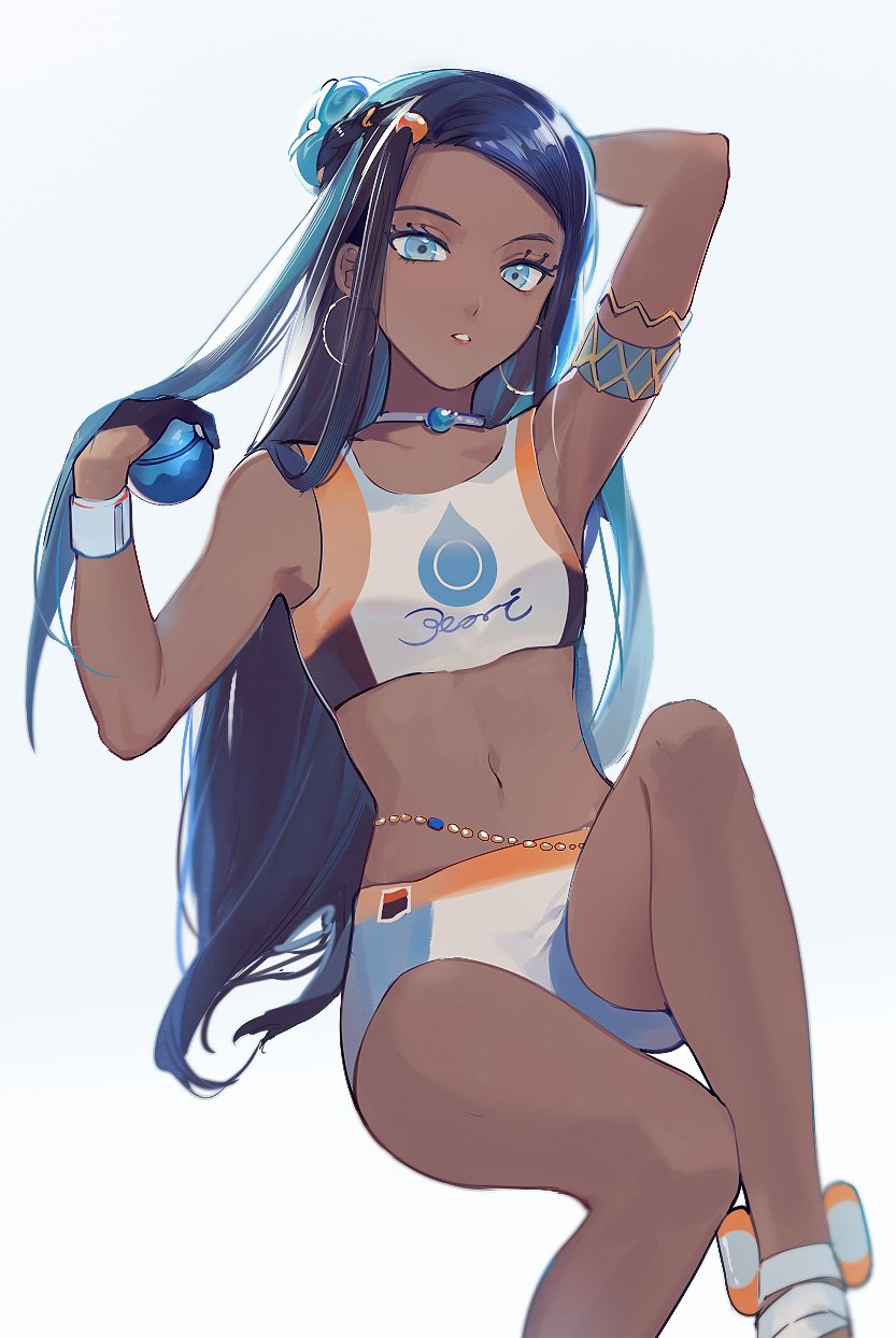 nessa (pokemon and 1 more) drawn by arashiko_falcom