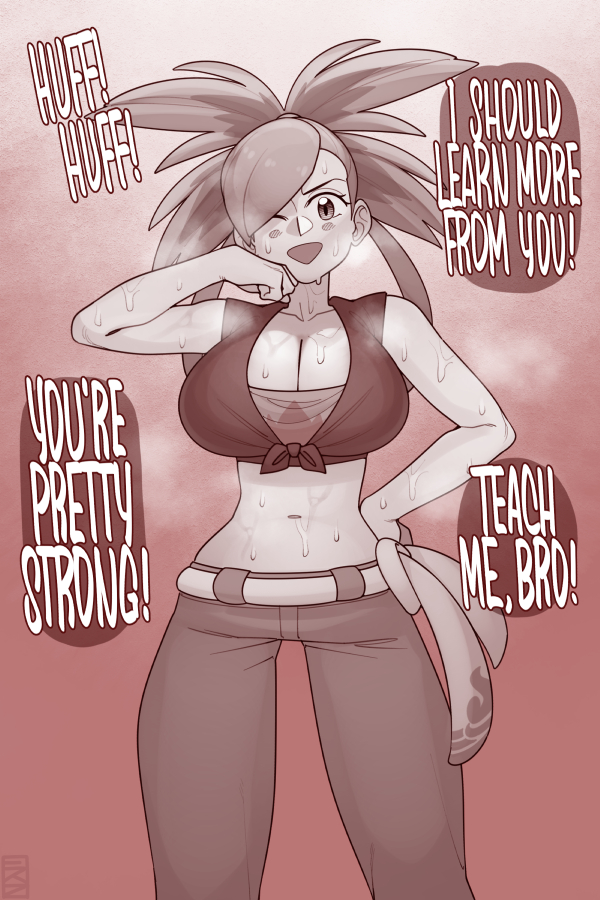 flannery (pokemon and 1 more) drawn by ekz_(robotekz)