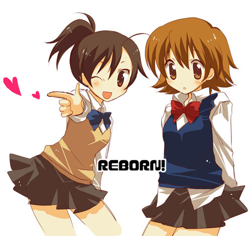 miura haru and sasagawa kyouko (katekyo hitman reborn!) drawn by pokopi
