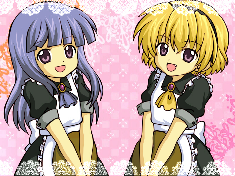 furude rika and houjou satoko (higurashi no naku koro ni) drawn by umi_no_sachi_(sinatiku2000)