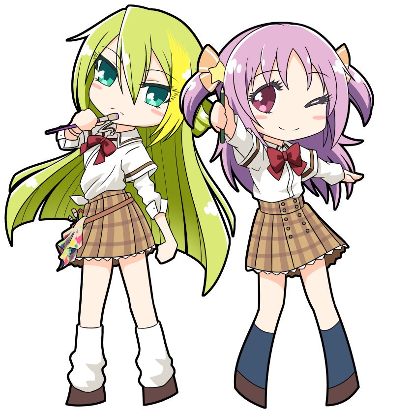 alina gray and misono karin (mahou shoujo madoka magica and 1 more) drawn by satom