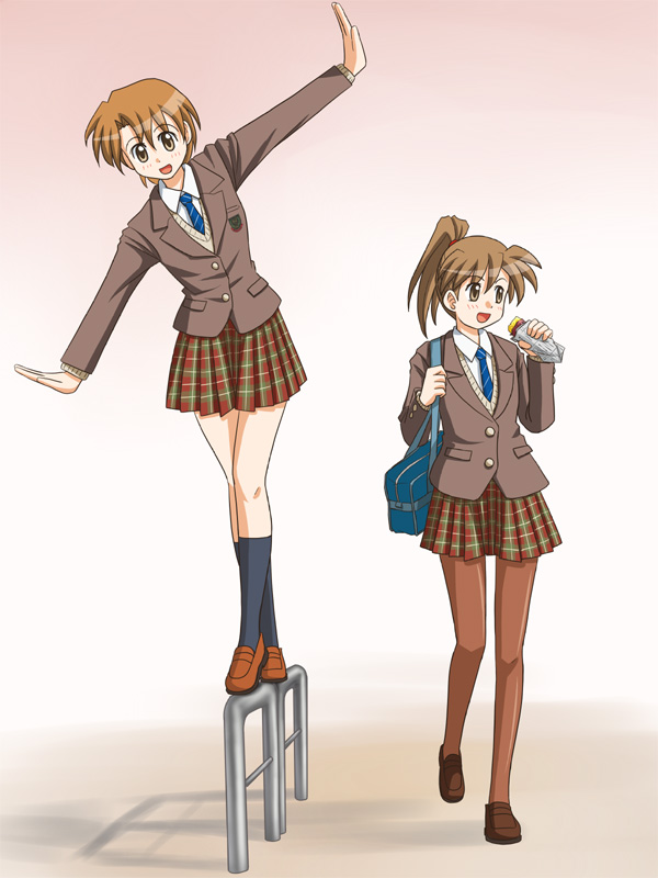 poniko and fujimoto atsuko (original) drawn by lielos