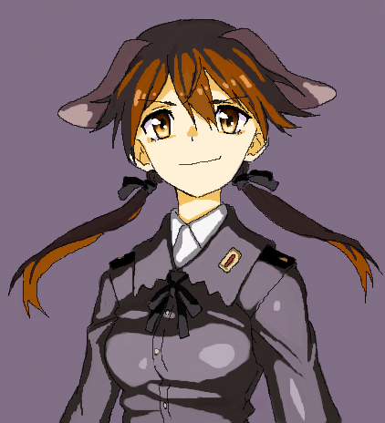 gertrud barkhorn (world witches series and 1 more) drawn by shiratama_(hockey)