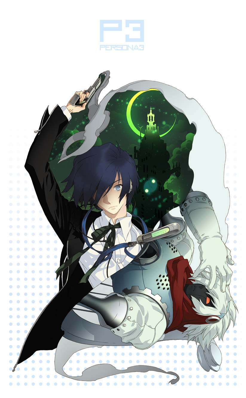 yuuki makoto and orpheus (persona and 1 more) drawn by grandyoukan