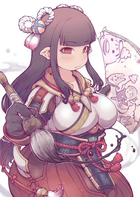 minoto and canyne (monster hunter and 1 more) drawn by ibukichi