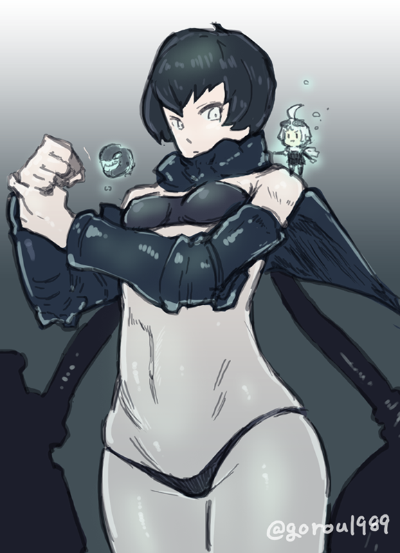 fairy, ri-class heavy cruiser, and abyssal fairy (kantai collection) drawn by gorou-ya