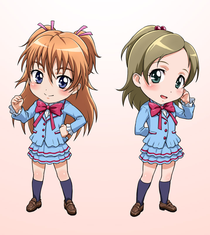 houjou hibiki and minamino kanade (precure and 1 more) drawn by nigou