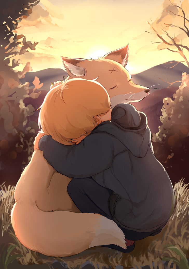 fox son (kitsune no oyome-chan and 1 more) drawn by batta_(kanzume_quality)