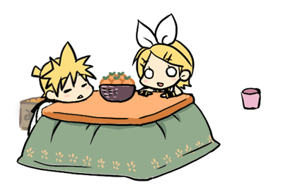 kagamine rin and kagamine len (vocaloid) drawn by tamara
