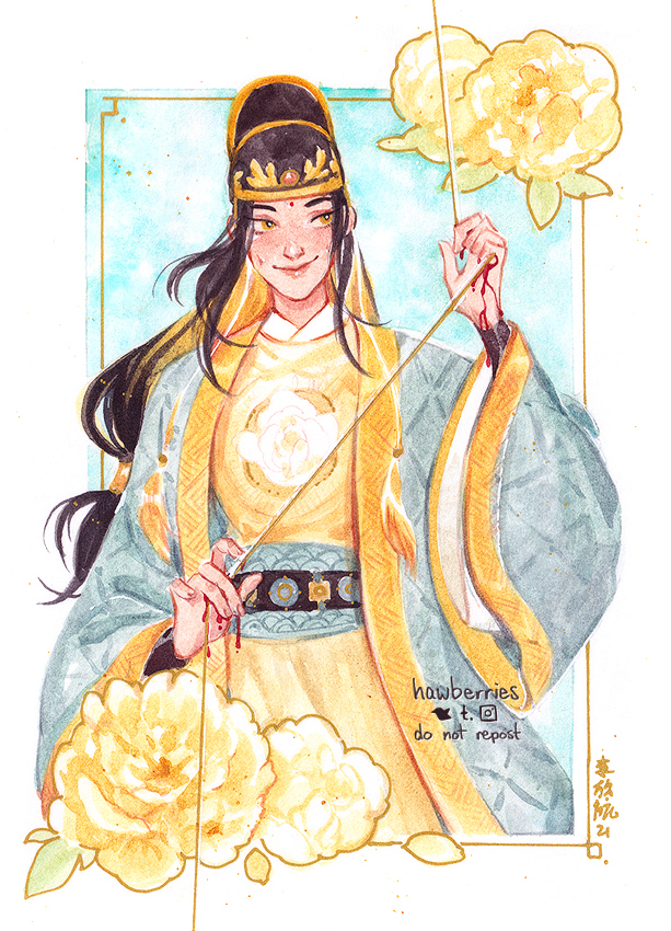 jin guangyao (modao zushi) drawn by hawberries