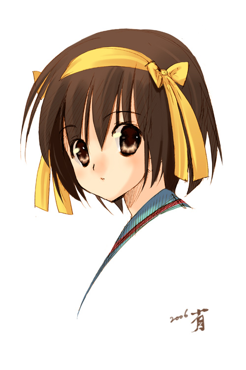 suzumiya haruhi (suzumiya haruhi no yuuutsu) drawn by arikawa_satoru