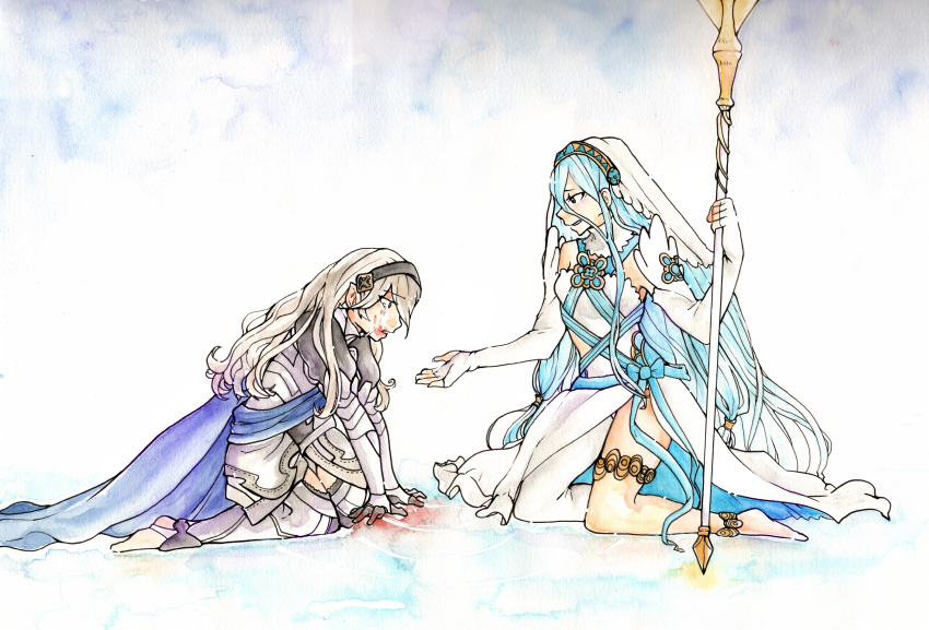 female corrin and azura (fire emblem and 1 more)