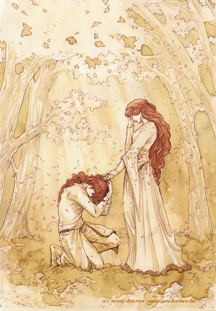 maedhros and nerdanel (tolkien's legendarium and 1 more) drawn by jenny_dolfen