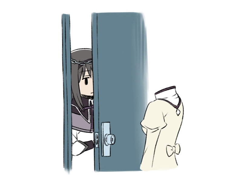 akemi homura and tomoe mami (mahou shoujo madoka magica) drawn by oda_takayuki