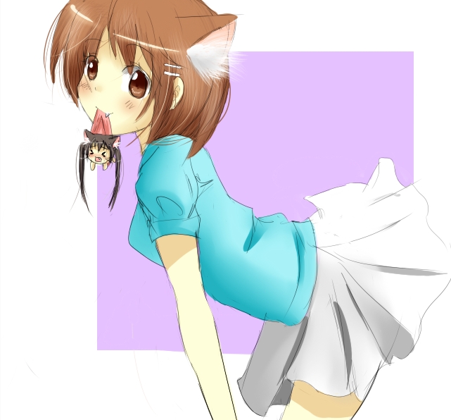 nakano azusa and hirasawa yui (k-on!) drawn by maikitty