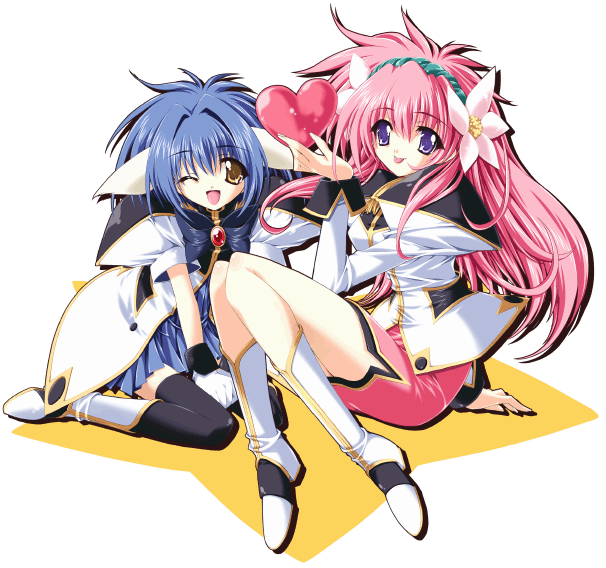 milfeulle sakuraba and mint blancmanche (galaxy angel) drawn by mitsuki_mantarou