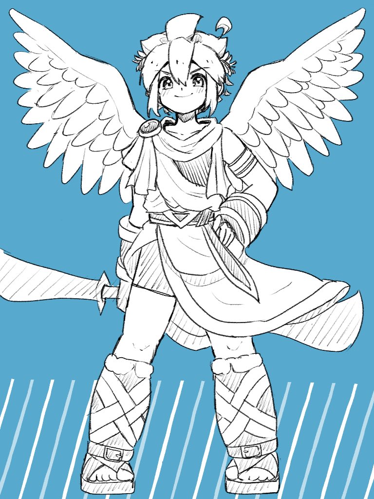 pit (kid icarus and 1 more) drawn by waffuum