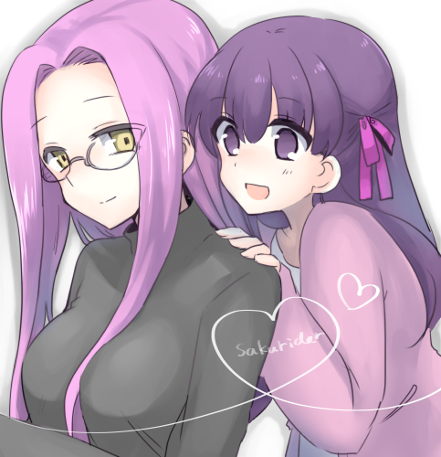 matou sakura and medusa (fate and 1 more) drawn by mikaze