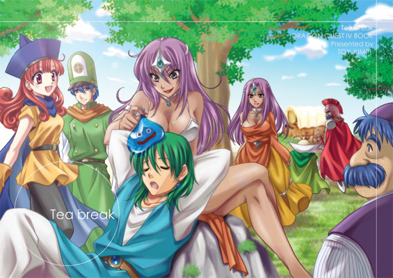 slime, manya, alena, minea, hero, and 4 more (dragon quest and 1 more) drawn by fuuka_(toy_jump)
