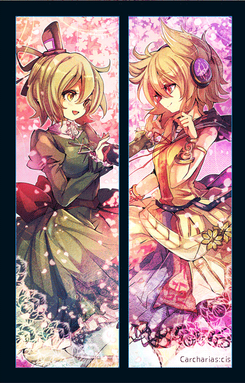 toyosatomimi no miko and soga no tojiko (touhou) drawn by cis_(carcharias)