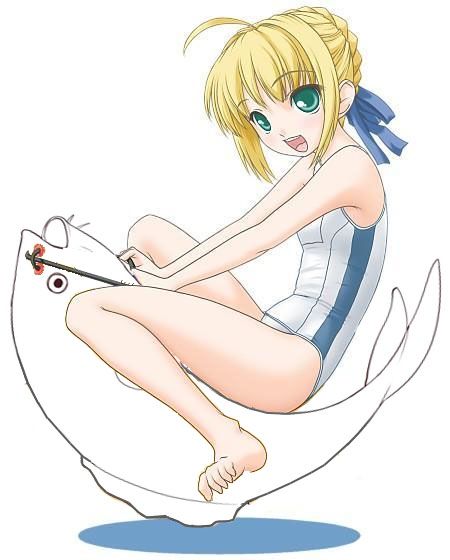 artoria pendragon and saber (fate and 1 more) drawn by t2r