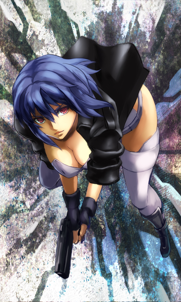 kusanagi motoko (ghost in the shell and 1 more) drawn by iwaya