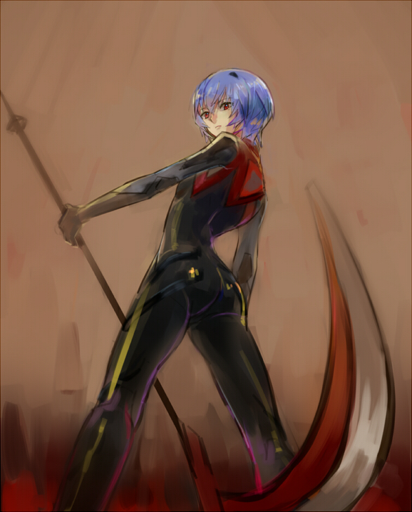 ayanami rei (neon genesis evangelion and 2 more) drawn by karimero_(calimer0)