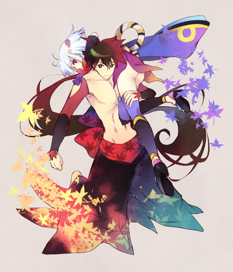 togame and yasuri shichika (katanagatari) drawn by tousaki_umiko