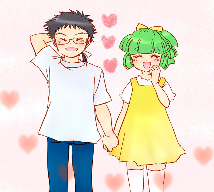 walnut and apricot (pokemon and 1 more) drawn by kiwotaro