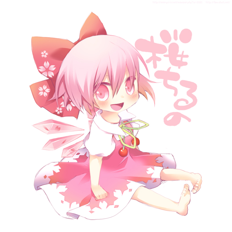 cirno and sakura cirno (touhou) drawn by n:go
