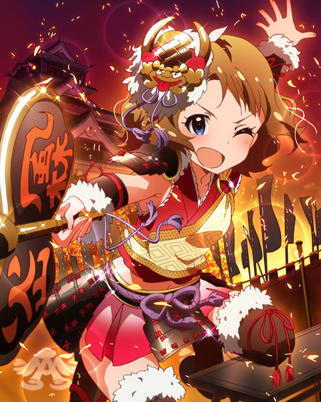 suou momoko and takeda shingen (idolmaster and 1 more)