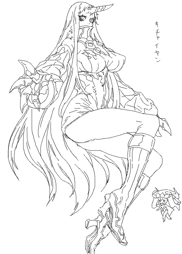 wo-class aircraft carrier and seaport princess (kantai collection) drawn by cosmic_bear