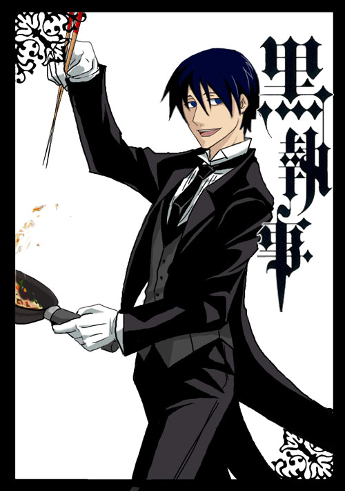 hei and sebastian michaelis (darker than black and 1 more) drawn by hitsuji_merry
