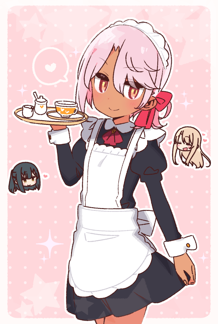 illyasviel von einzbern, chloe von einzbern, and miyu edelfelt (fate and 1 more) drawn by yoru_nai