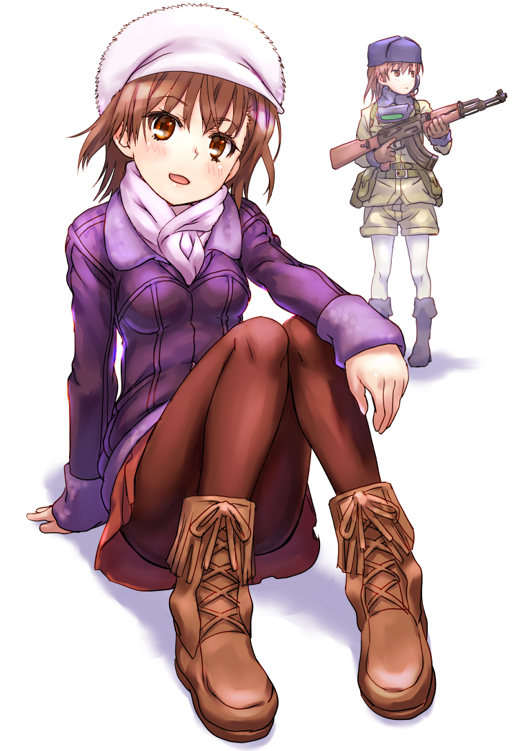 misaka mikoto, misaka imouto, and misaka imouto 10777 (toaru majutsu no index and 1 more) drawn by raika9