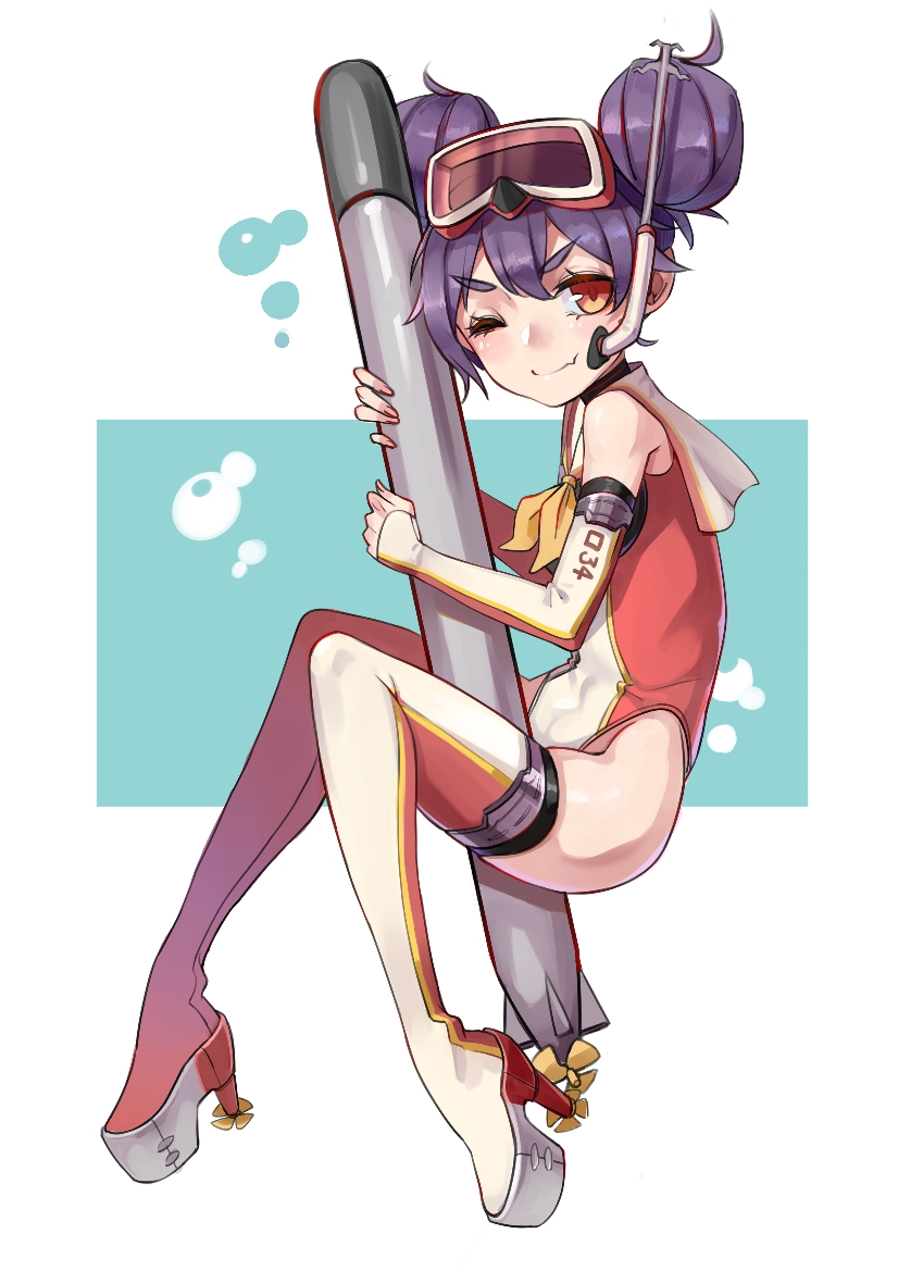 ro-34 (warship girls r) drawn by fei_(1042471593)