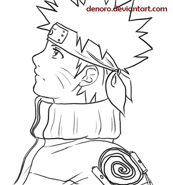 uzumaki naruto (naruto) drawn by denoro
