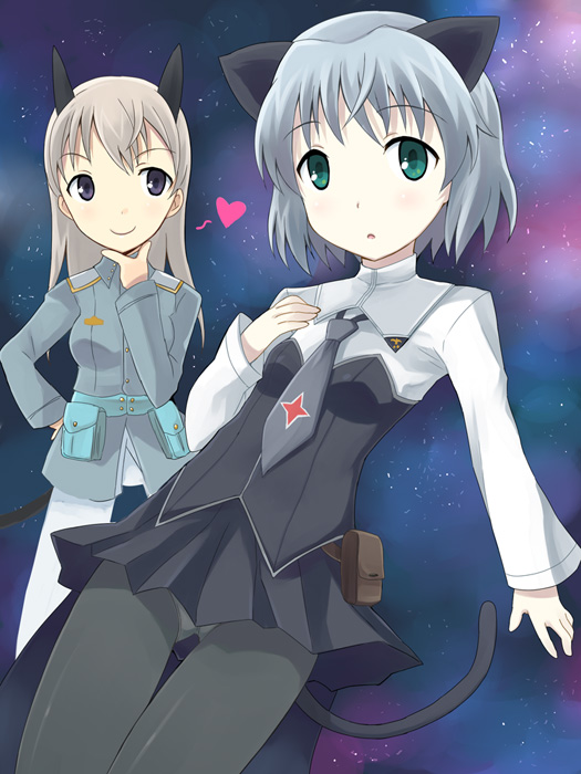 sanya v. litvyak and eila ilmatar juutilainen (world witches series and 1 more) drawn by otoutogimi