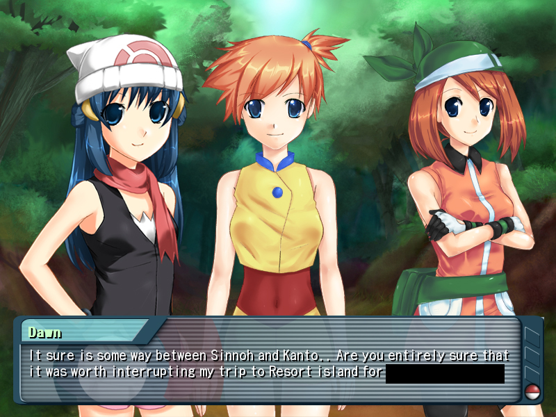 dawn, may, and misty (pokemon and 2 more) drawn by weee_(raemz)