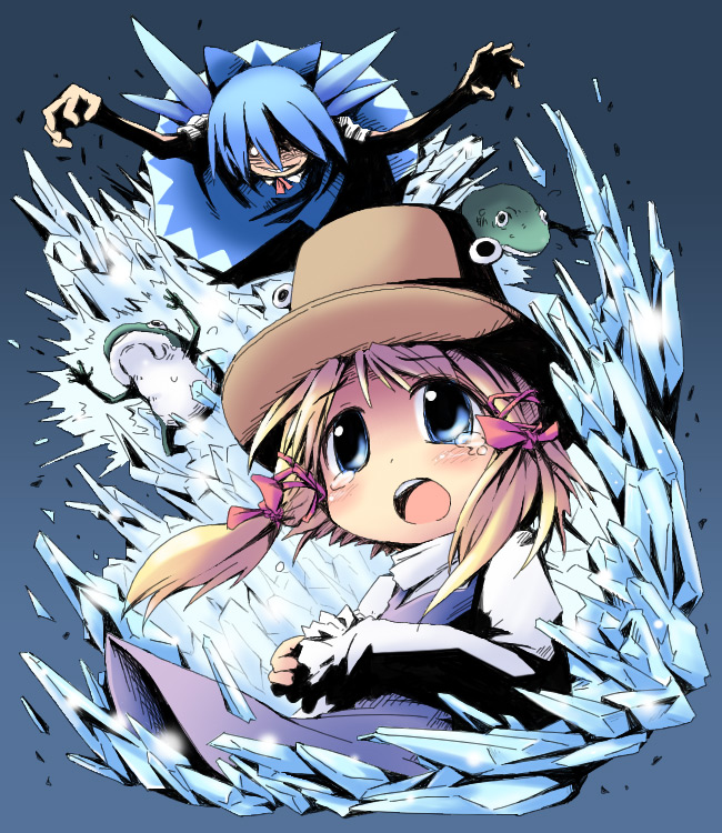 cirno and moriya suwako (touhou) drawn by ham_(points)