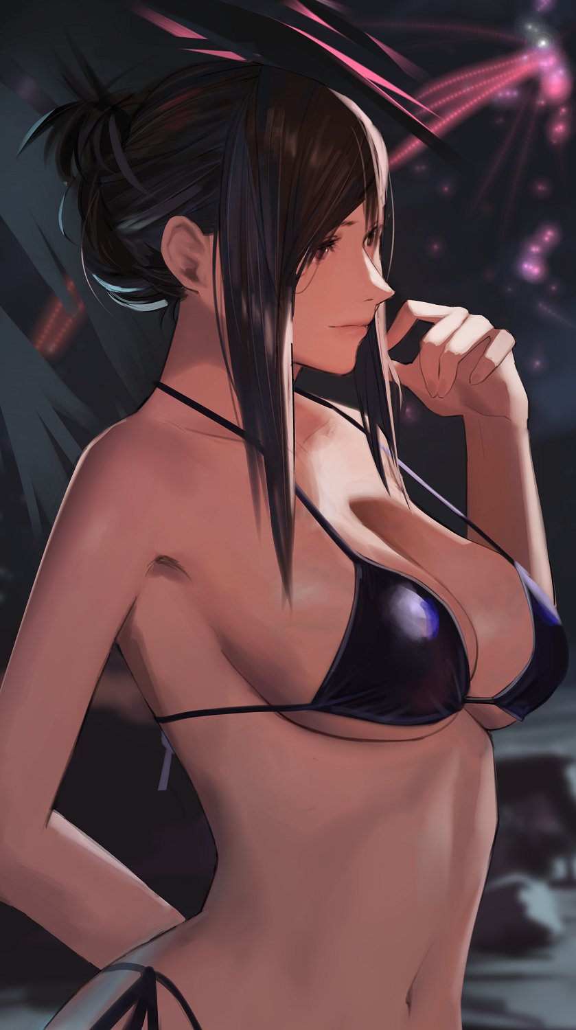 tifa lockhart (final fantasy and 3 more) drawn by j@ck