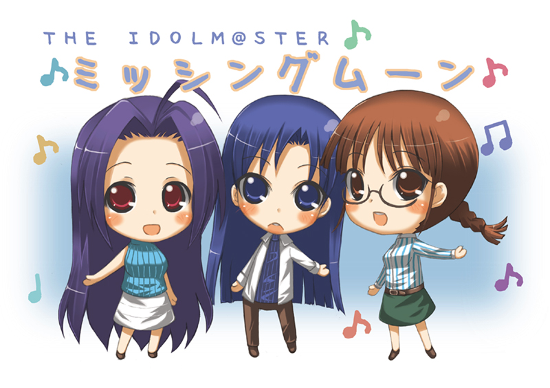 kisaragi chihaya, miura azusa, and akizuki ritsuko (idolmaster and 1 more) drawn by motofumi