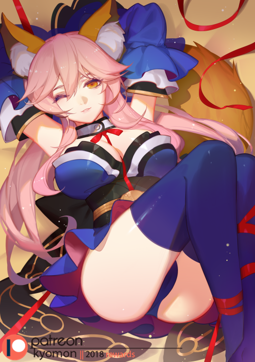 tamamo and tamamo no mae (fate and 2 more) drawn by songjikyo