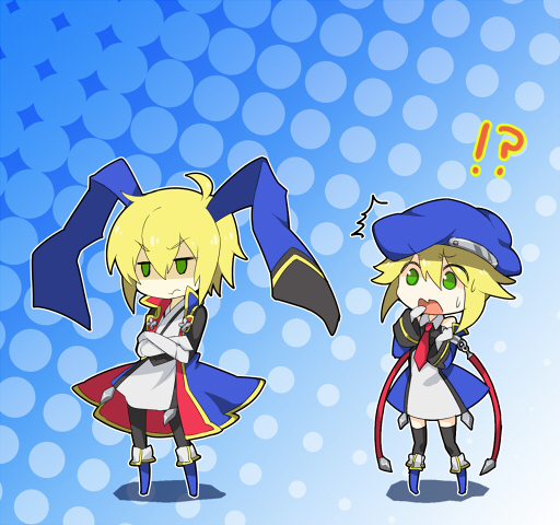 noel vermillion and jin kisaragi (blazblue) drawn by rate_(aok1)
