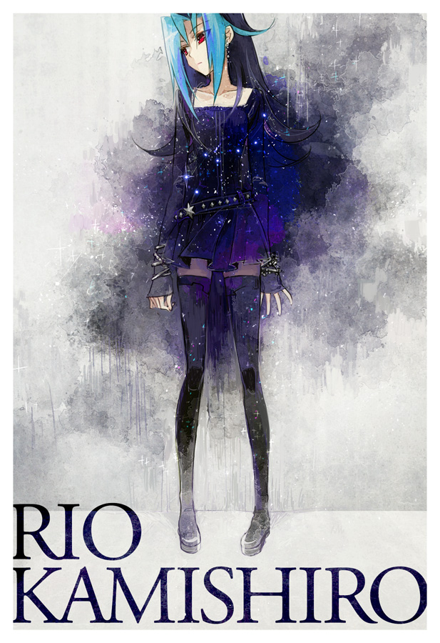 kamishiro rio (yu-gi-oh! and 1 more) drawn by moribuden