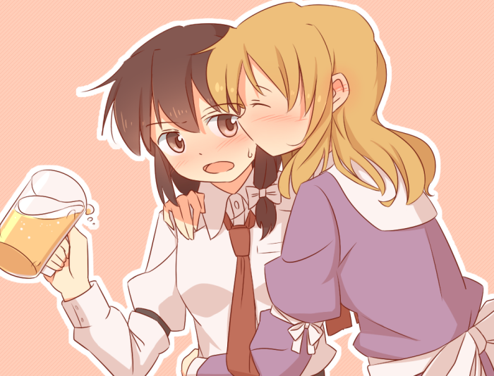 usami renko and maribel hearn (touhou) drawn by unagi_sango
