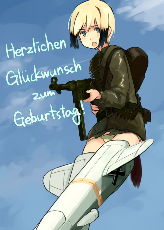 erica hartmann (world witches series and 1 more) drawn by shibafu_(glock23)