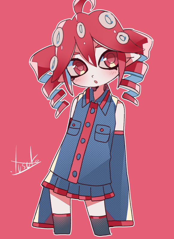 kasane teto (splatoon and 1 more) drawn by yuusuke-kun